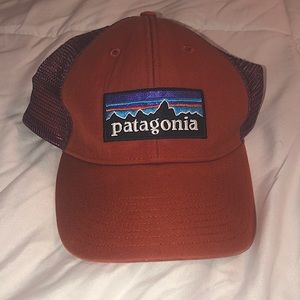Muted orange Patagonia trucker hat
